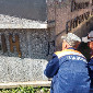 Гранитную облицовку вокруг мемориала Славы починили за день до 9 мая в Усть-Каменогорске